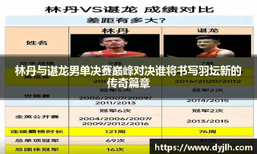 林丹与谌龙男单决赛巅峰对决谁将书写羽坛新的传奇篇章